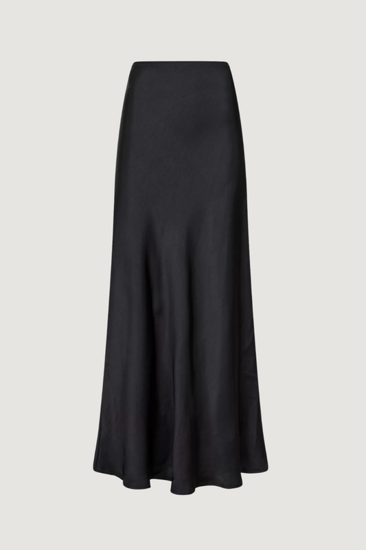 NEO NOIR - VICKY HEAVY SATEEN SKIRT - BLACK