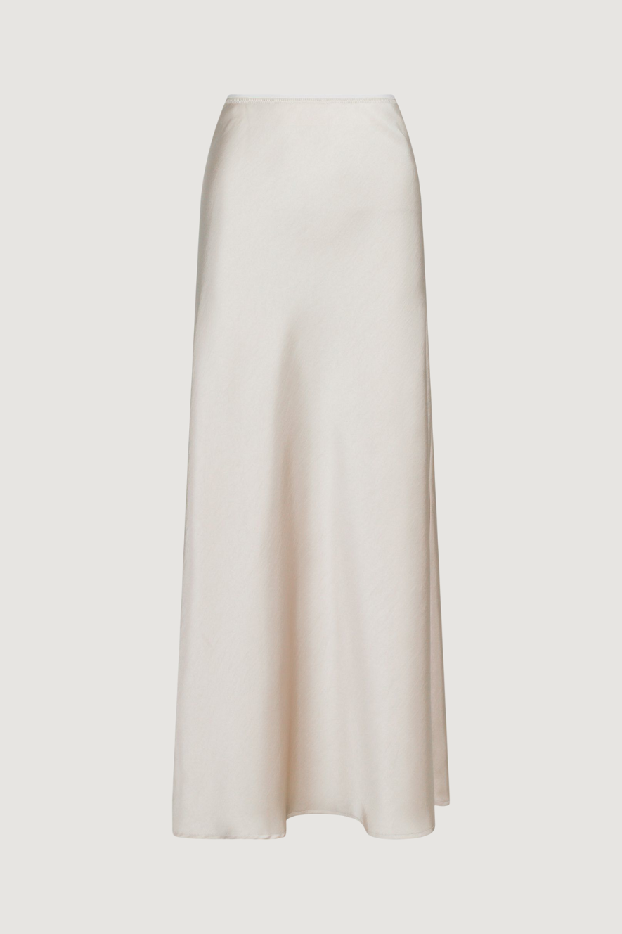 NEO NOIR - VICKY HEAVY SATEEN SKIRT - CHAMPANGE