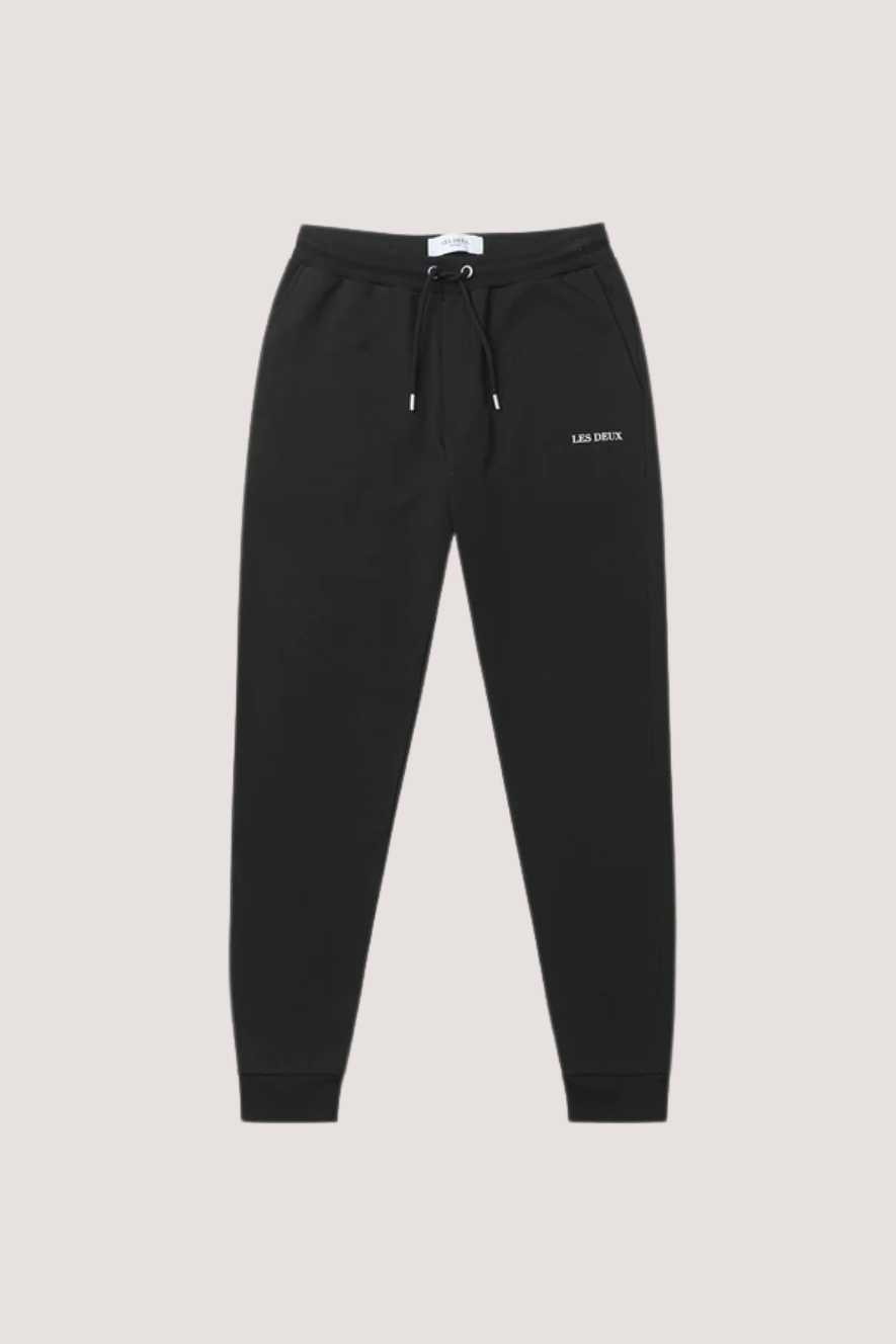 LES DEUX - LENS SWEATPANTS - BLACK/WHITE