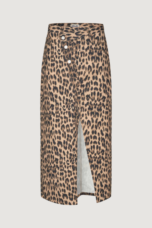 BAUM UND PFERDGARTEN - SIGGE SKIRT - BROWN BAUM LEOPARD