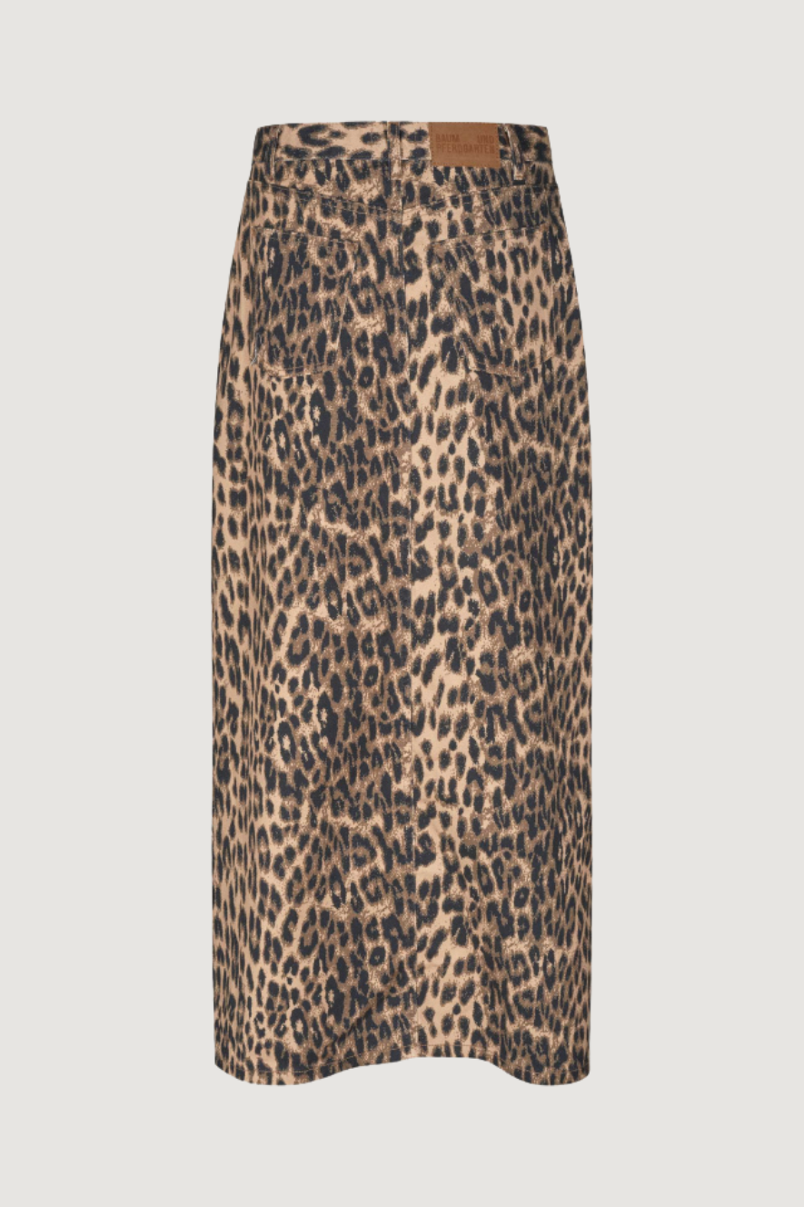 BAUM UND PFERDGARTEN - SIGGE SKIRT - BROWN BAUM LEOPARD