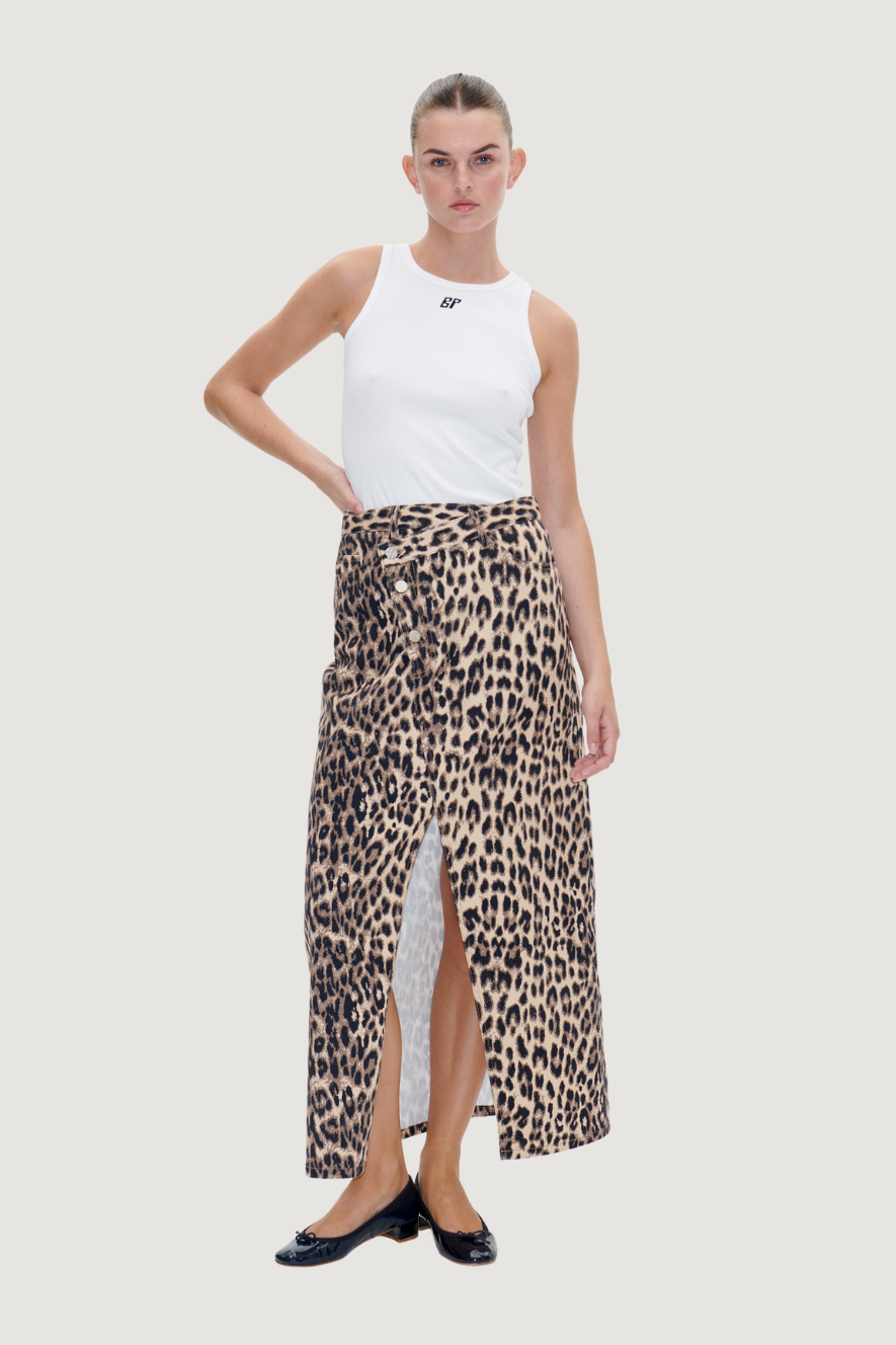 BAUM UND PFERDGARTEN - SIGGE SKIRT - BROWN BAUM LEOPARD