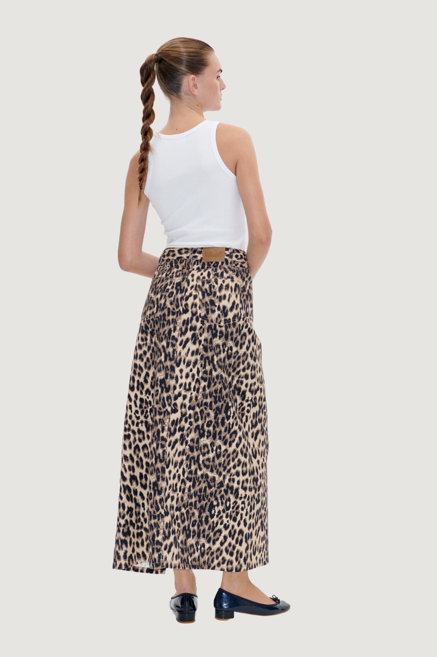 BAUM UND PFERDGARTEN - SIGGE SKIRT - BROWN BAUM LEOPARD