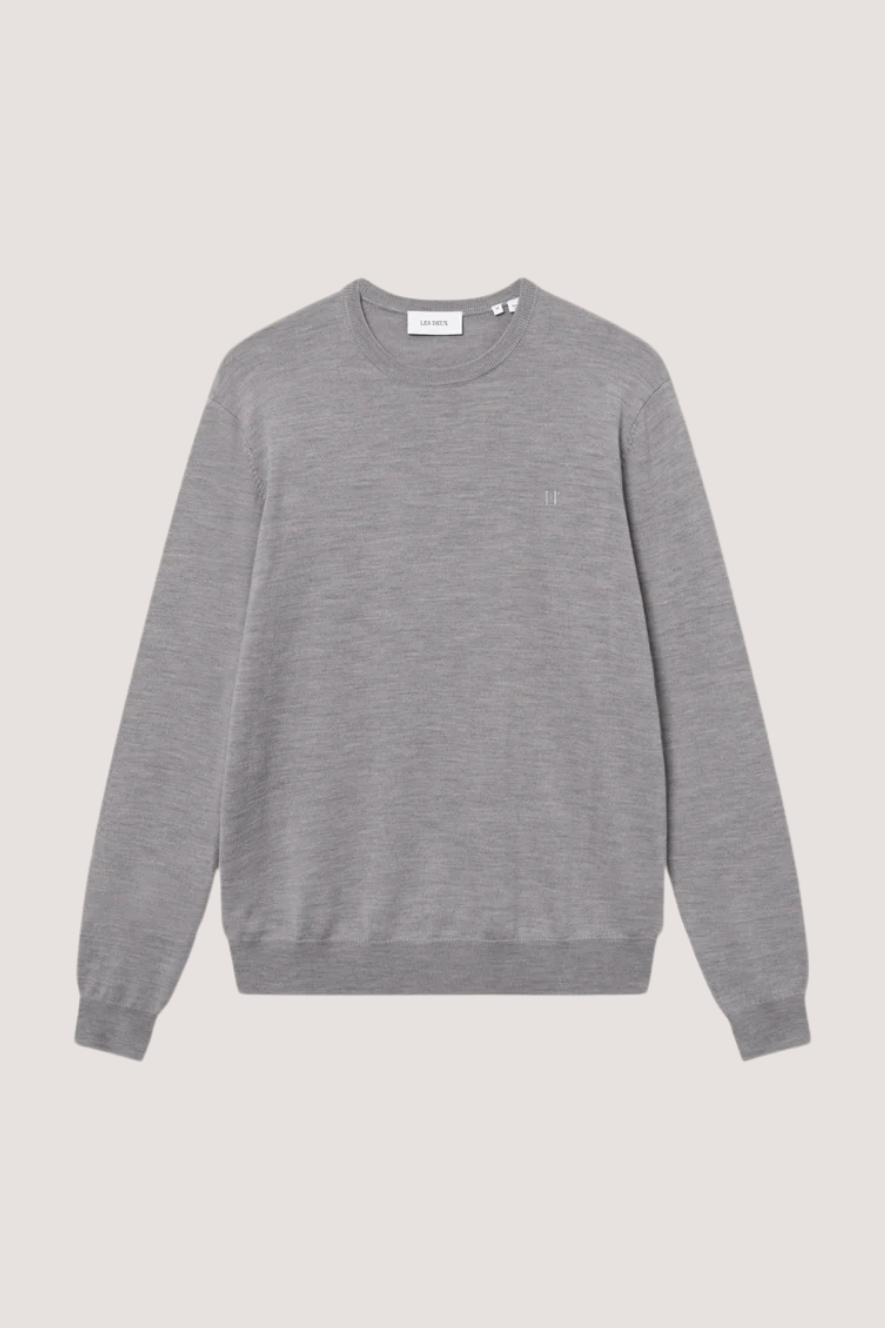 LES DEUX - GREYSON MAINO KNIT - CONCRETE MELANGE