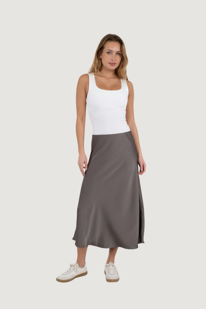 NEO NOIR - BOVARY SKIRT - WARM GREY