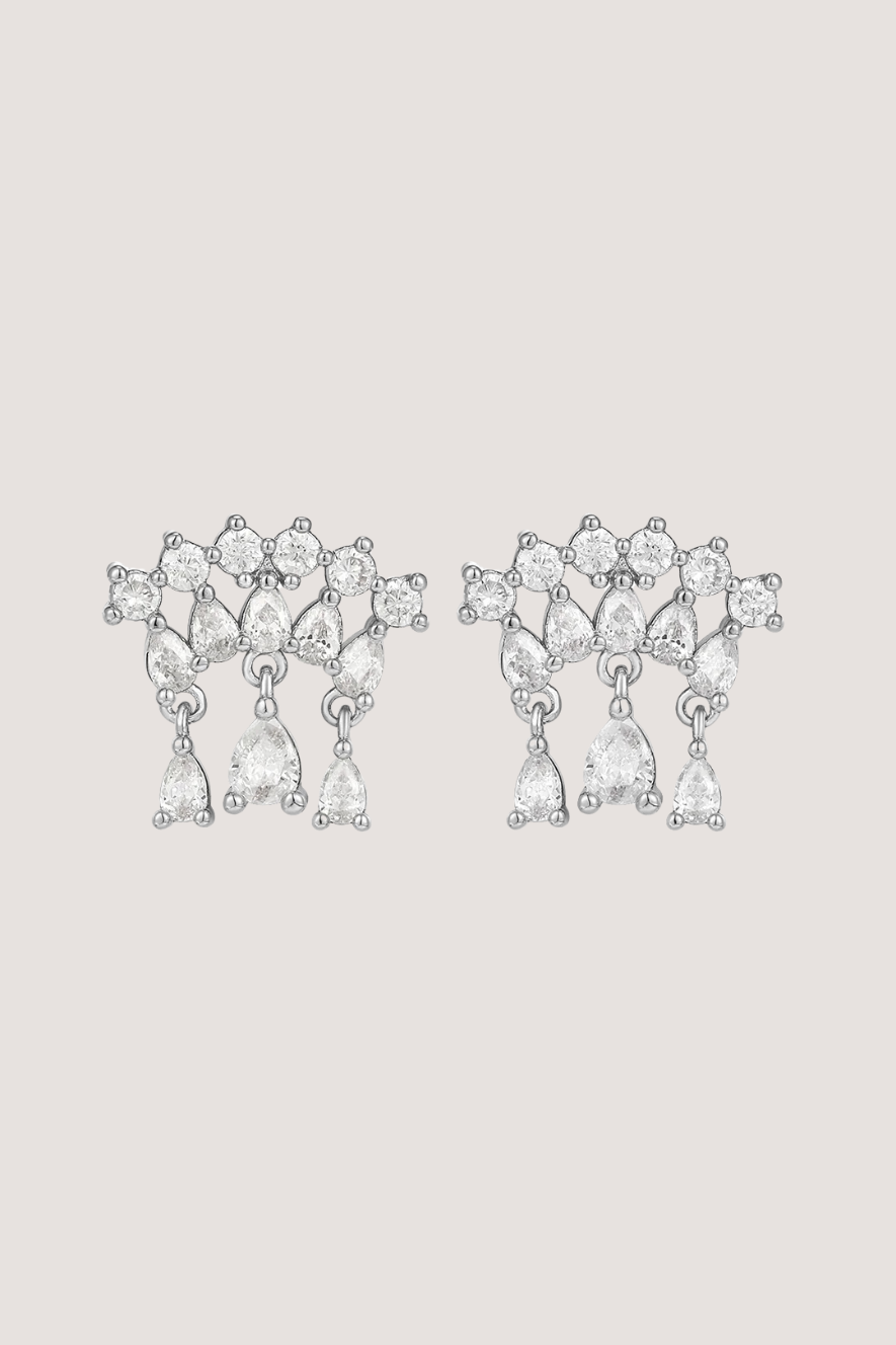 LUV AJ - COLETTE SHAKER STUDS - SILVER