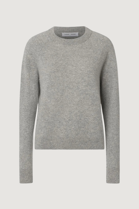 SAMSØE SAMSØE - BOSTON O-NECK - GREY MEL