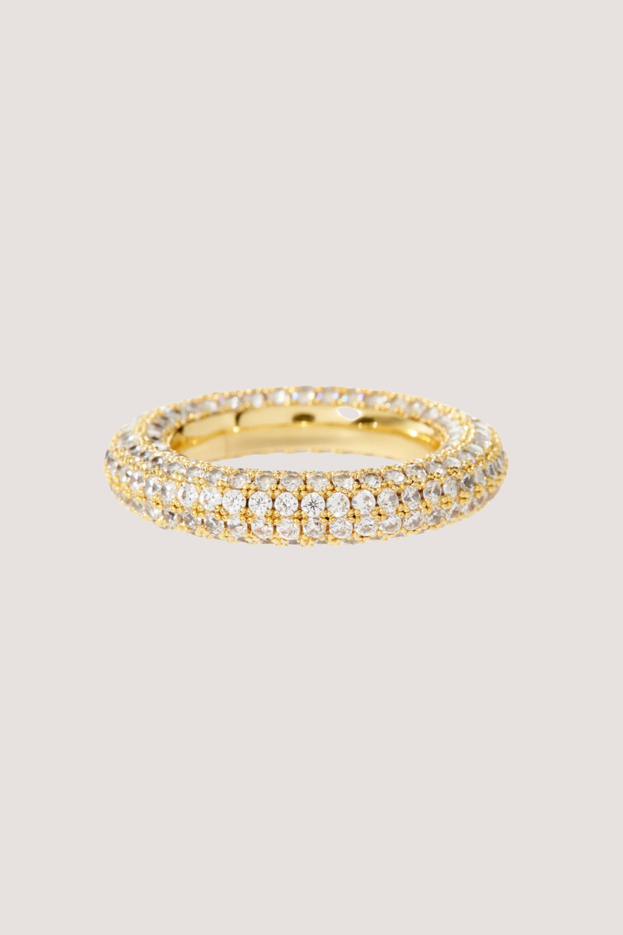 LUV AJ - PAVE AMALFI RING - GOLD