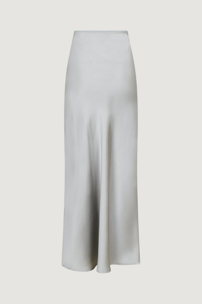 NEO NOIR - VICKY HEAVY SATEEN SKIRT - SILVER