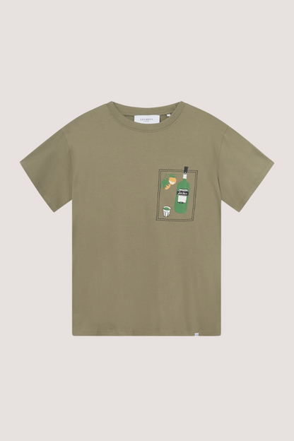 LES DEUX - DORIAN T-SHIRT - SURPLUS GREEN