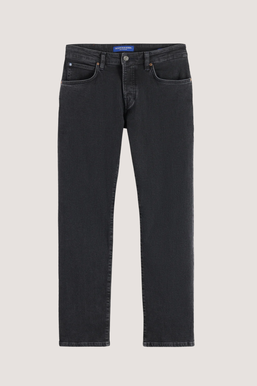 SCOTCH & SODA - CORE THE ZEE STRIGHT JEANS - CITY BLACK