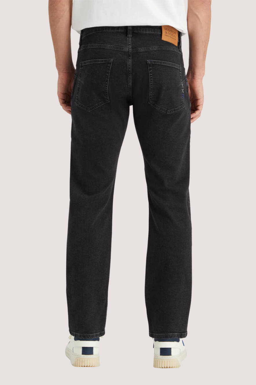 SCOTCH & SODA - CORE THE ZEE STRIGHT JEANS - CITY BLACK