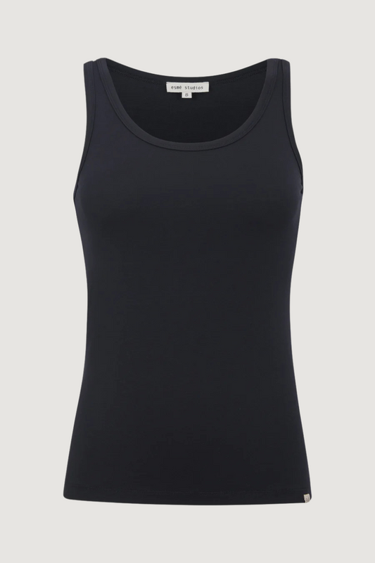 ESMÉ STUDIOS - ESPENELOPE SLIM FIT TANK TOP - BLACK