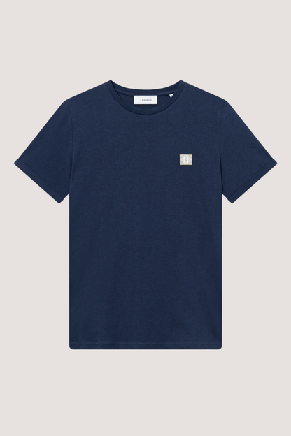 LES DEUX - PIECE 2.0 T-SHIRT - BLUEPRINT MELANGE