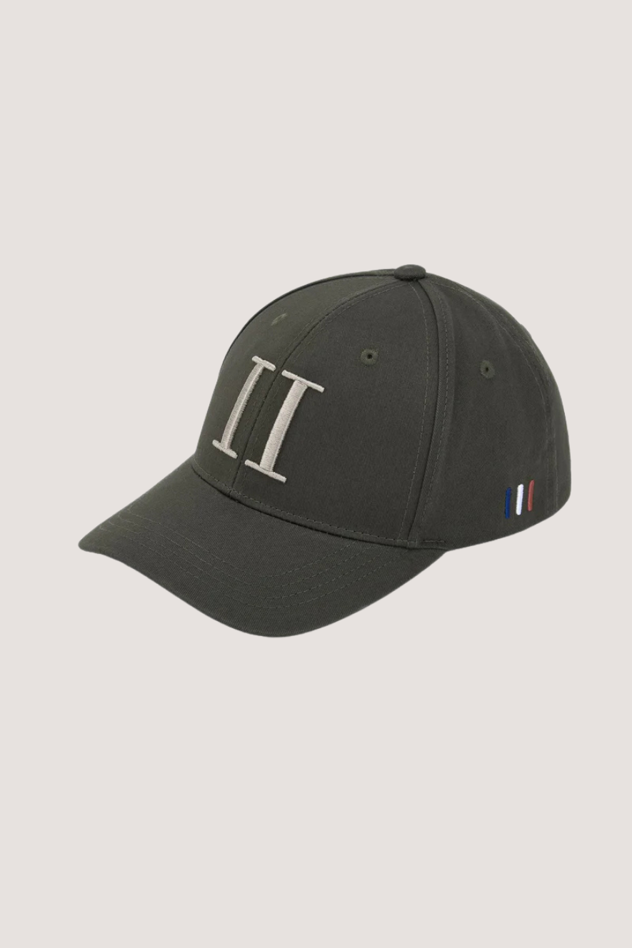 LES DEUX - ENCORE ORGANIC BASEBALL CAP - FOREST GREEN/LIGHT DESERT