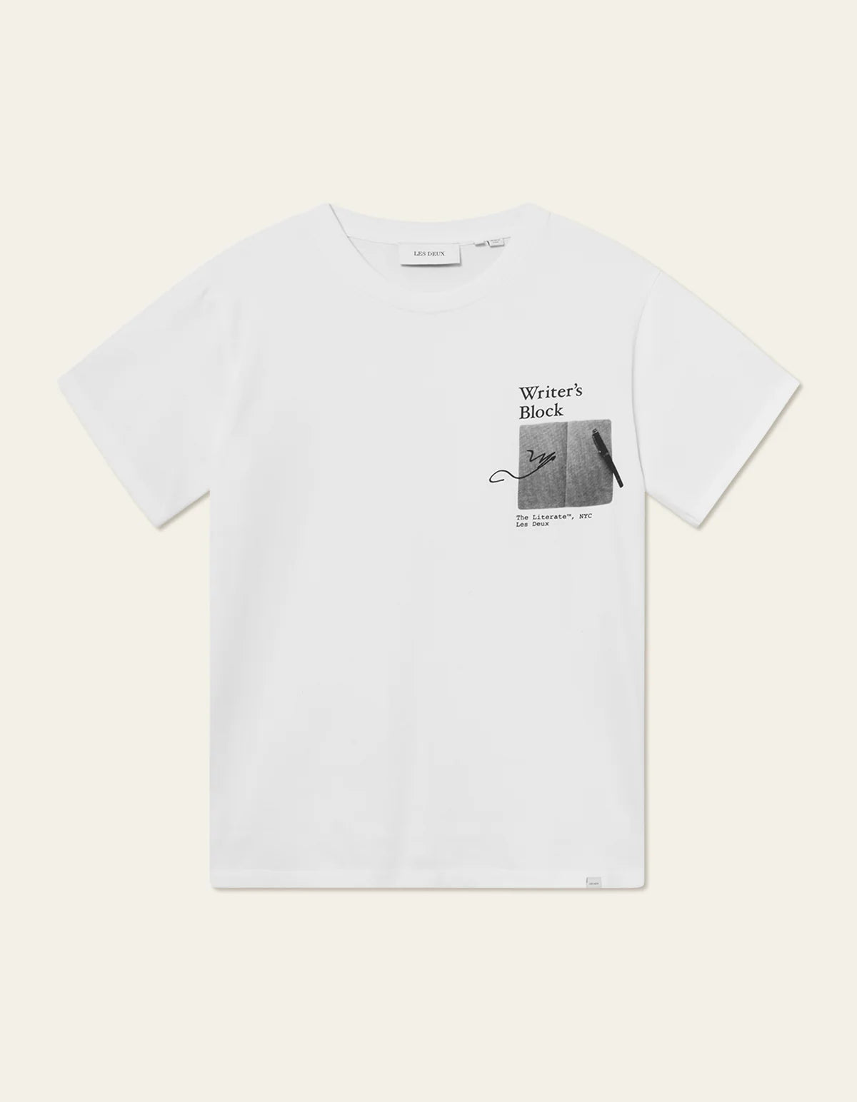 LES DEUX - NEWSPAPER T-SHIRT - WHITE