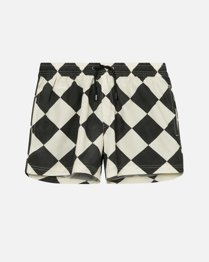 NIKBEN - MARSHMELLOW SWIMSHORTS - BLACK/IVORY