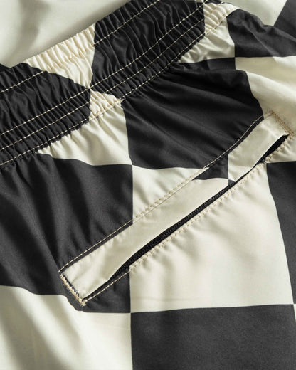 NIKBEN - MARSHMELLOW SWIMSHORTS - BLACK/IVORY