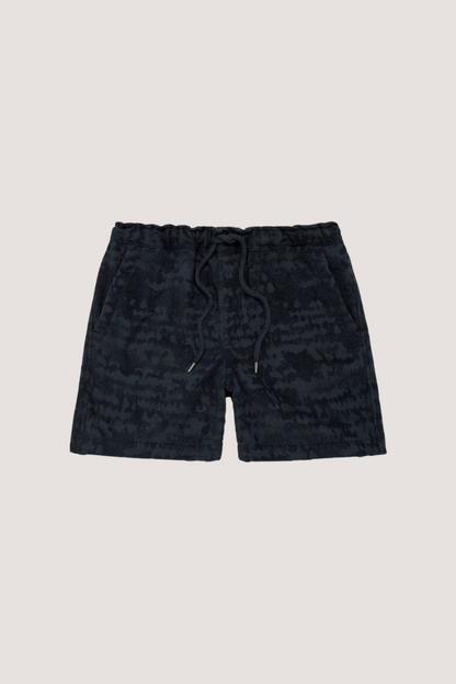 OAS COMPANY - NIGHT LAGOON TERRY SHORTS - NAVY