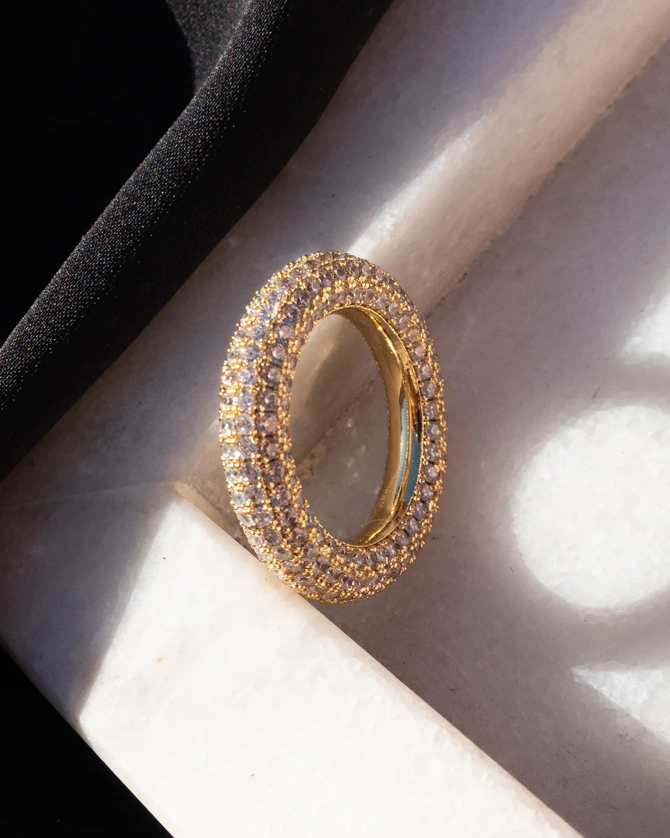 LUV AJ - PAVE AMALFI RING - GOLD