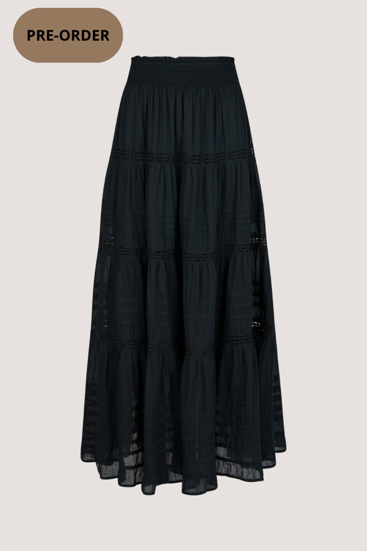 NEO NOIR - FELICIA S VOILE SKIRT - NAVY