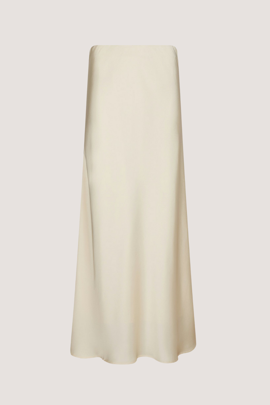 NEO NOIR - VISO HEAVY SATEEN SKIRT - PEARL