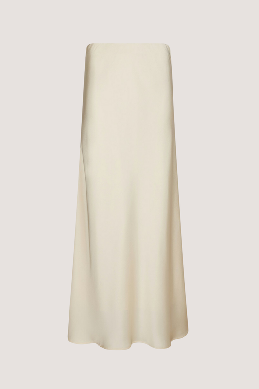 NEO NOIR - VISO HEAVY SATEEN SKIRT - PEARL