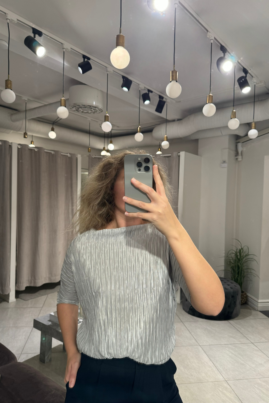 AVENY - LEONI TOP - SILVER