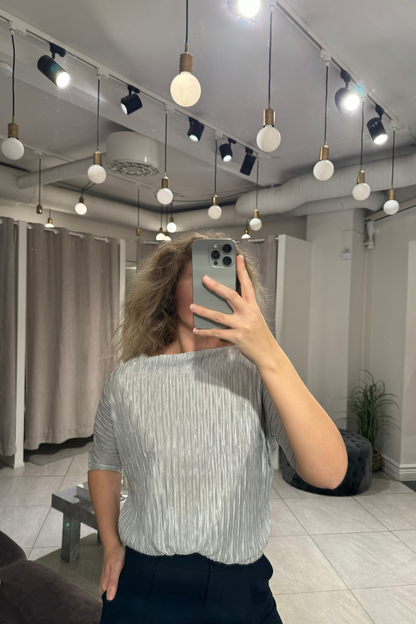 AVENY - LEONI TOP - SILVER