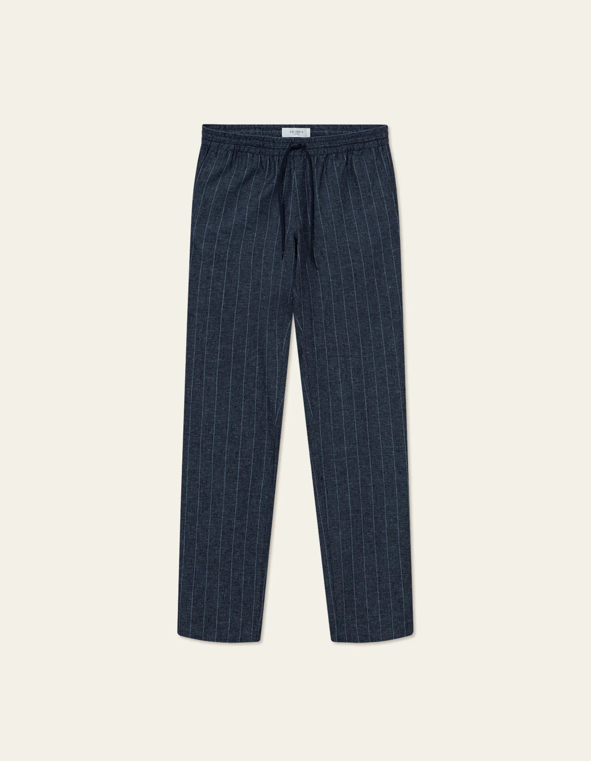 LES DEUX - PATRICK LINEN PANTS - DARK NAVY/IVORY