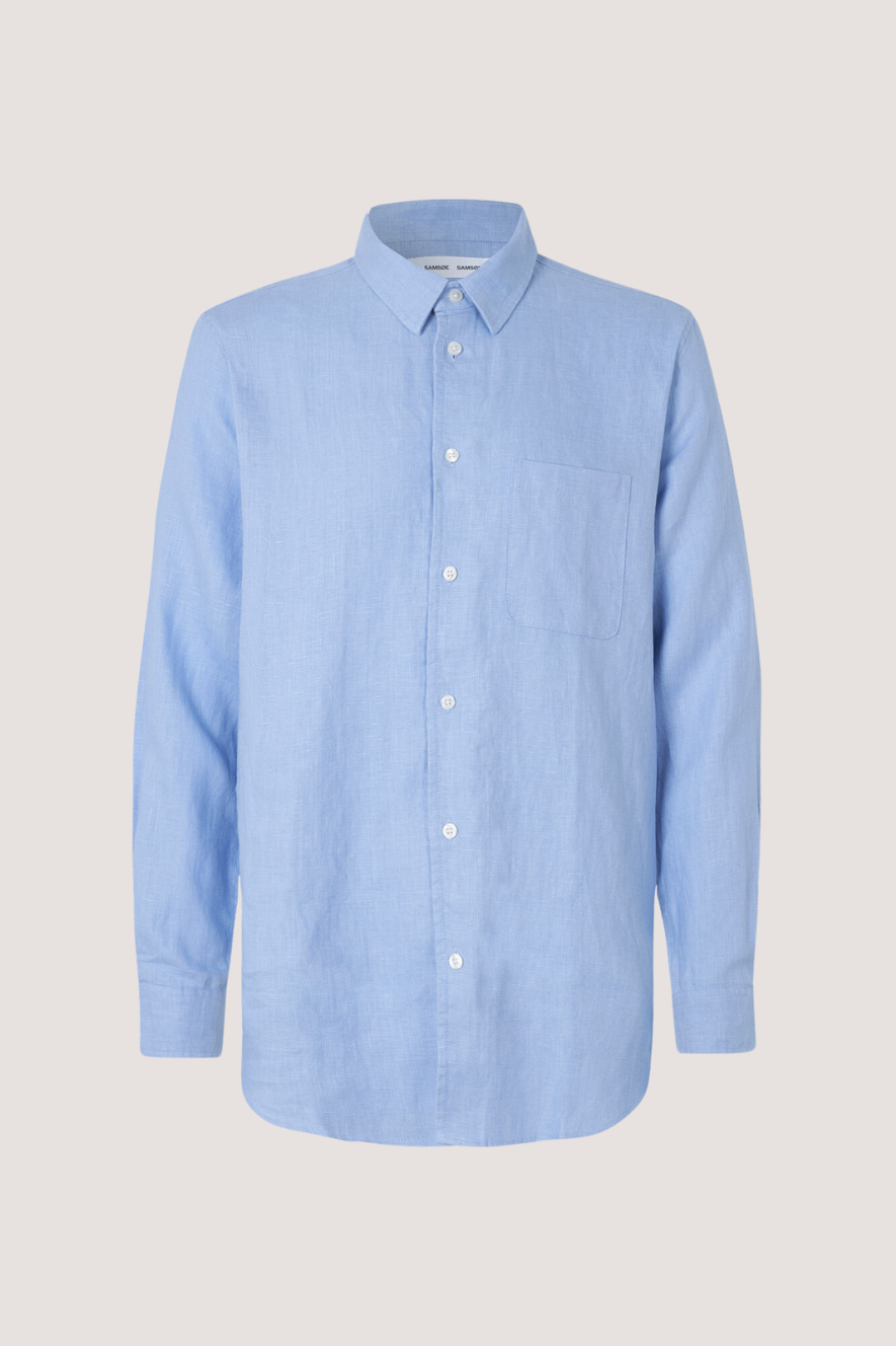 SAMSØE SAMSØE - LIAM NF SHIRT - BRUNNERA BLUE