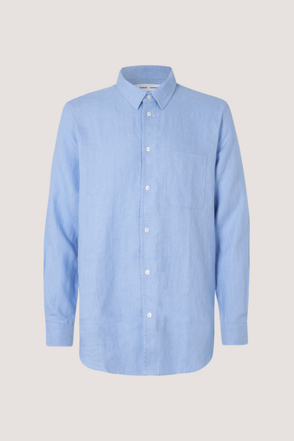 SAMSØE SAMSØE - LIAM NF SHIRT - BRUNNERA BLUE