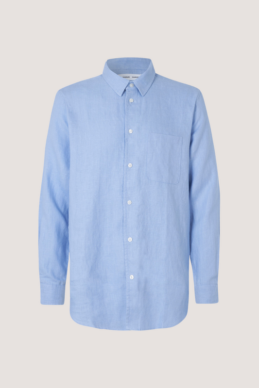 SAMSØE SAMSØE - LIAM NF SHIRT - BRUNNERA BLUE