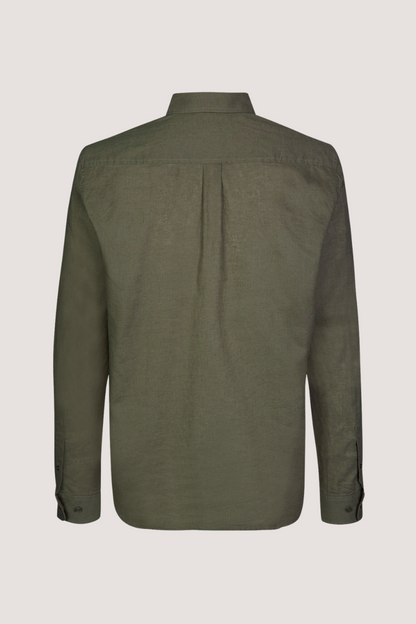 SAMSØE SAMSØE - LIAM BA SHIRT - DUSTY OLIVE