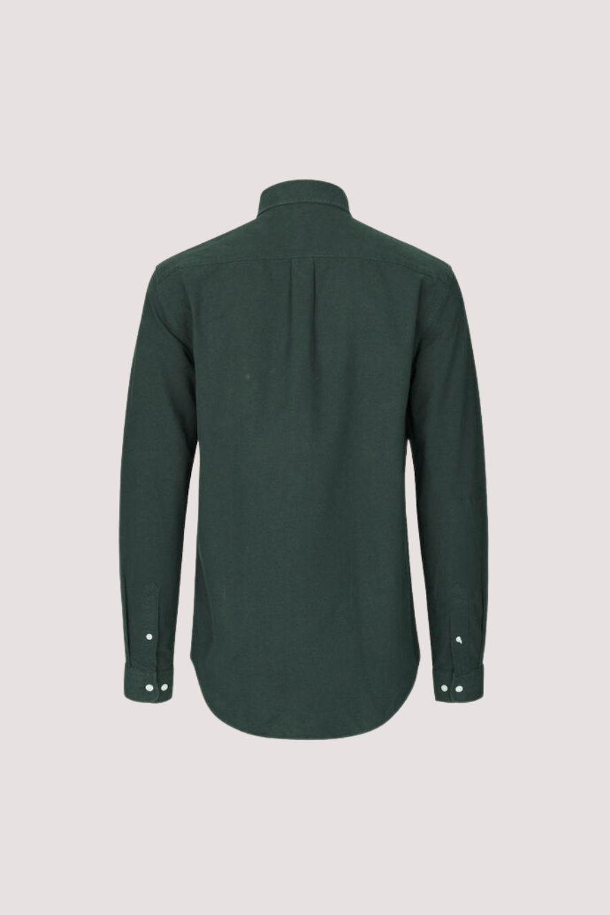 SAMSØE SAMSØE - LIAM BX SHIRT - DARKEST SPRUCE