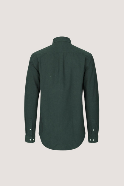 SAMSØE SAMSØE - LIAM BX SHIRT - DARKEST SPRUCE