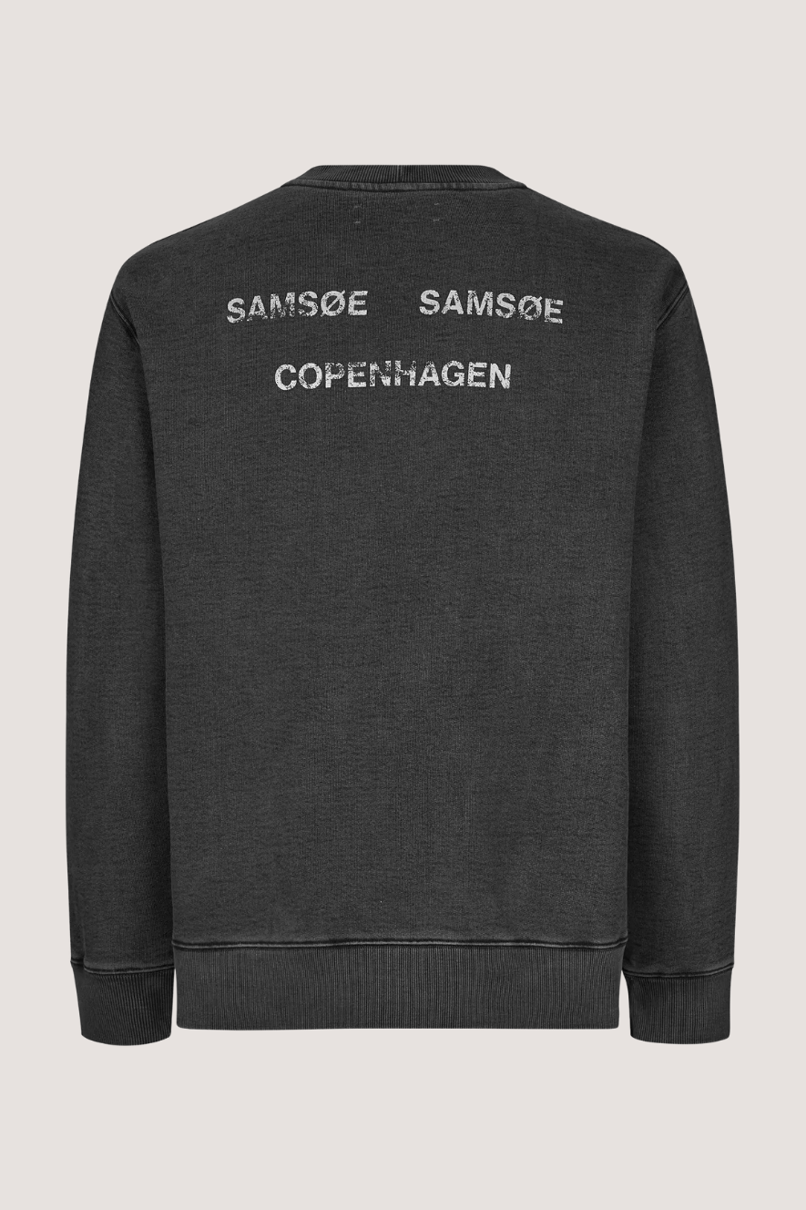 SAMSØE SAMSØE - SAPOETRY SWEATSHIRT - BLACK BALANCE