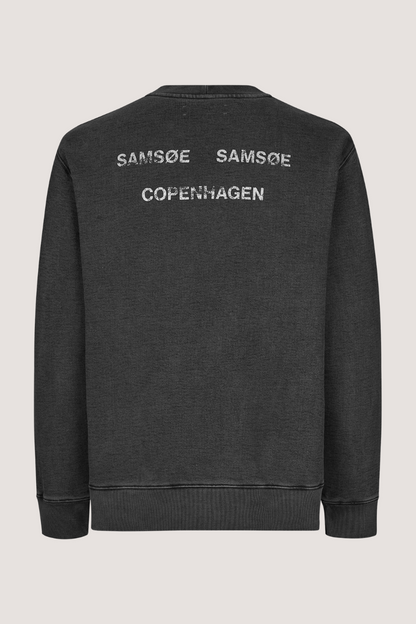 SAMSØE SAMSØE - SAPOETRY SWEATSHIRT - BLACK BALANCE