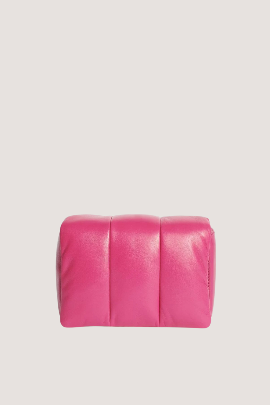 STAND STUDIO - ERY PANEL BAG - NEON PINK/SILVER