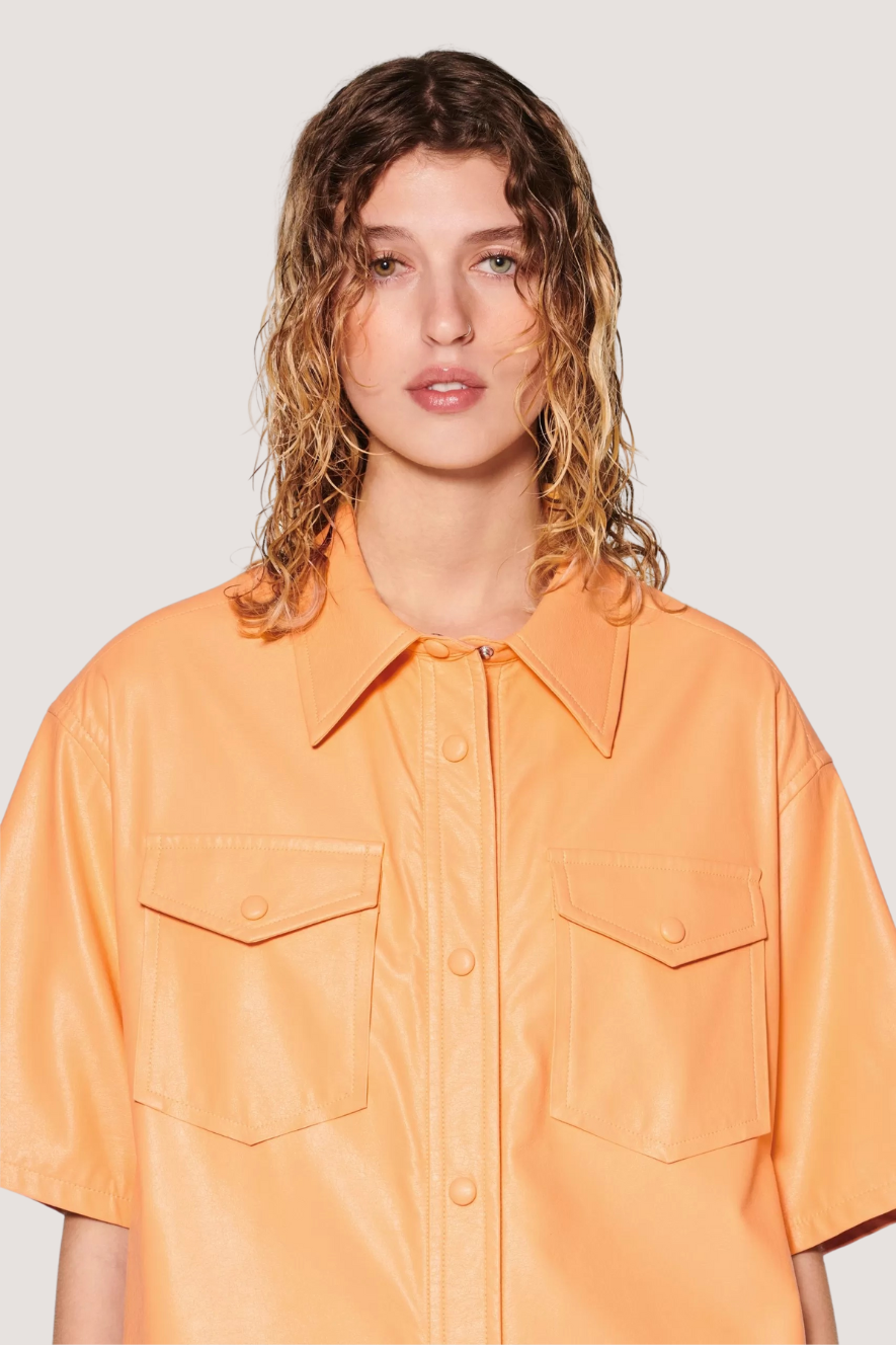 STAND STUDIO - NOREA SHIRT - PEACH HONEY