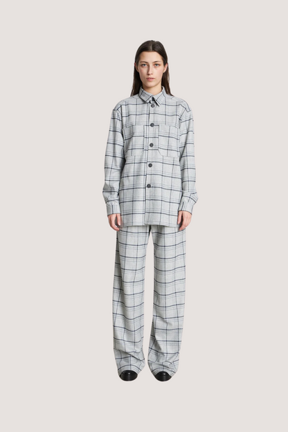 STELLA NOVA - HELA SHIRT - GREY CHECKS