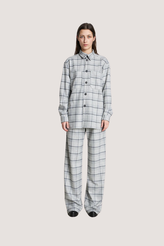 STELLA NOVA - HELA SHIRT - GREY CHECKS