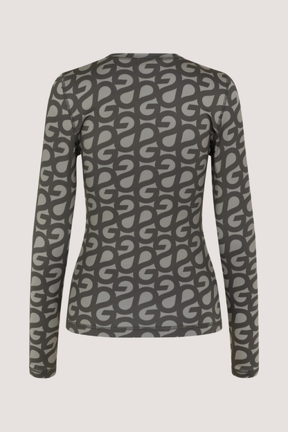 STINE GOYA - JUNO LONG SLEEVE TOP - GREY