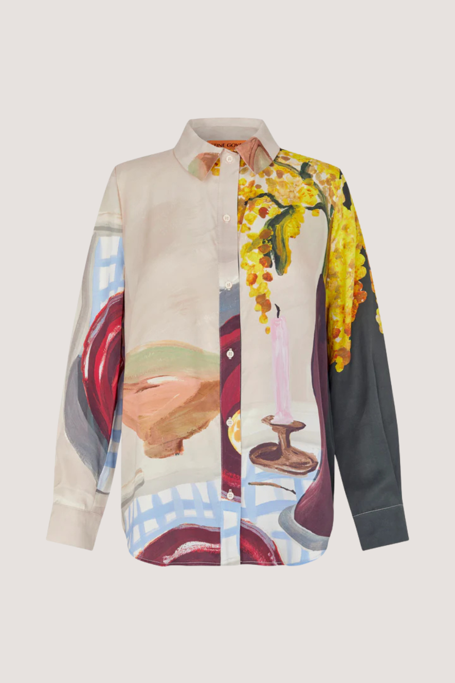 STINE GOYA - LONG SLEEVE SHIRT - LEMONS ON A PLATE
