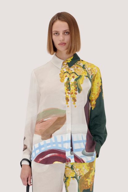 STINE GOYA - LONG SLEEVE SHIRT - LEMONS ON A PLATE
