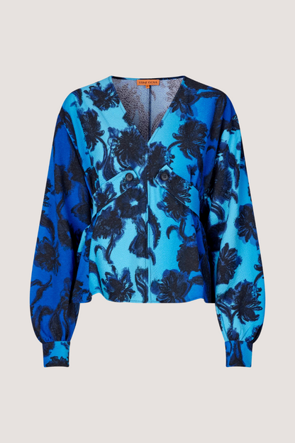 STINE GOYA - SGARLENE BLOUSE - OIL PASTEL ANEMONE