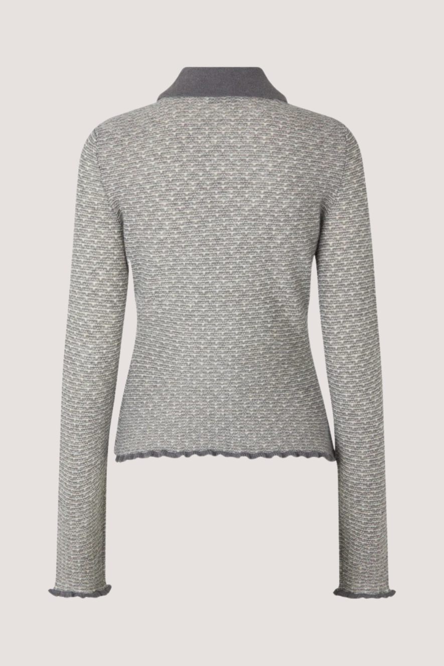STINE GOYA - BOBBI LONG CARDIGAN - GREY STONE