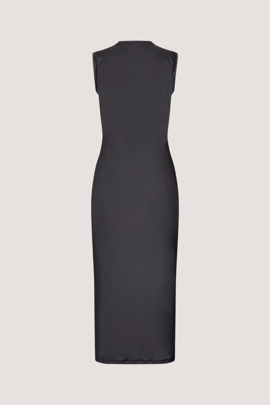 STINE GOYA - ELASTIC TANK CREWNECK DRESS - MELTING FLOWERS