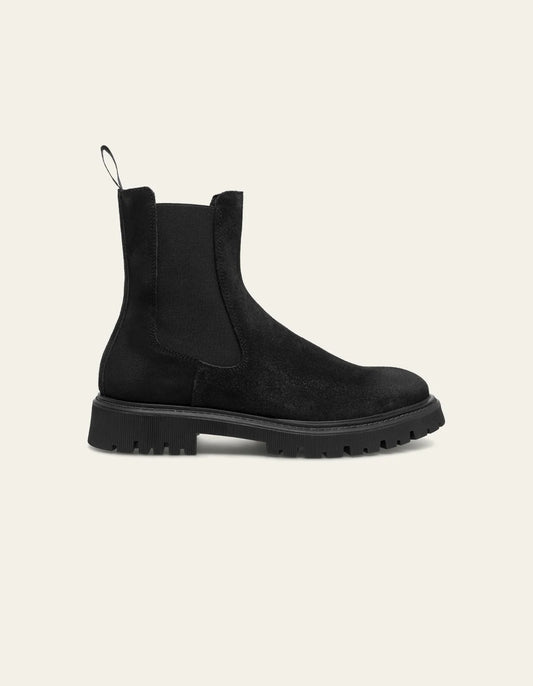 LES DEUX - TATUM SUEDE CHELSEA BOOT - BLACK