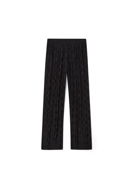 AVENY - TRINITY SQUARE PANT PLISSE - BLACK